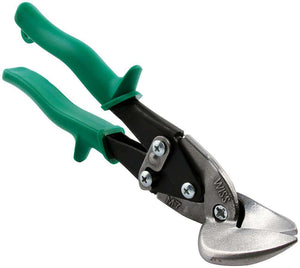 Offset Tin Snips Green Straight and RH Cut