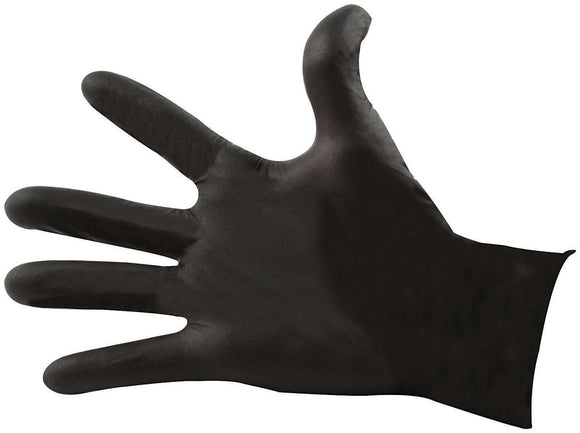 Black Nitrile Gloves XL Chemical Resistant