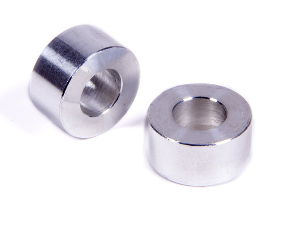 Flat Spacers Alum 1/2in Thick 1/2in ID 1in OD