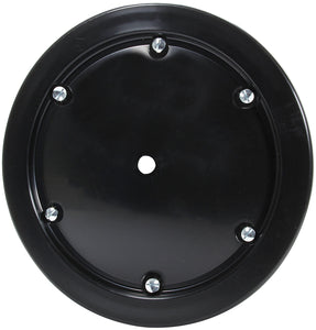 Universal Wheel Cover Black 6 Q-Turn Fasteners