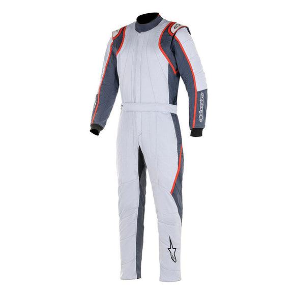Suit GP Race V2 Silver / gray Red